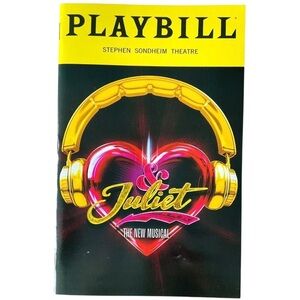 & Juliet  Broadway Playbill September 2023 Lorna Courtney Austin Scott
